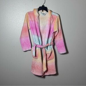 Arizona Jean Co. Girls Kids Multicolor Bath Unicorn Robe size S(7/8).